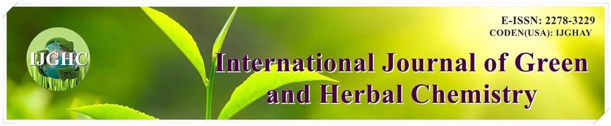 IJGHC : International Journal of Green and Herbal Chemistry